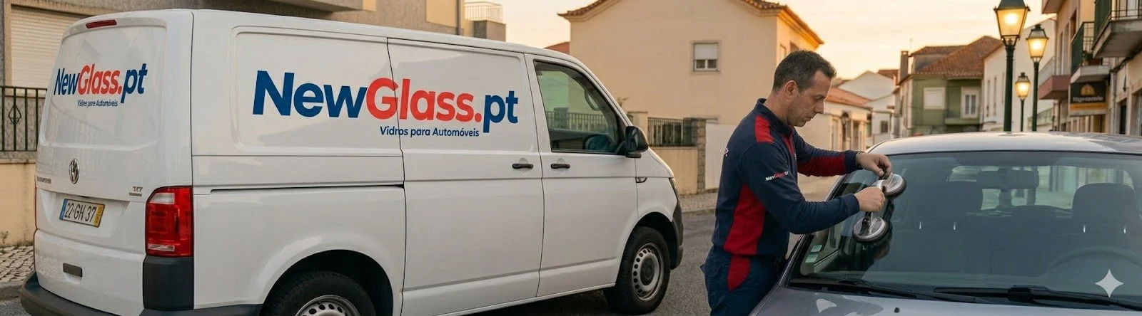 Carrinha NewGlass de substituição de vidros automóveis em Lisboa
