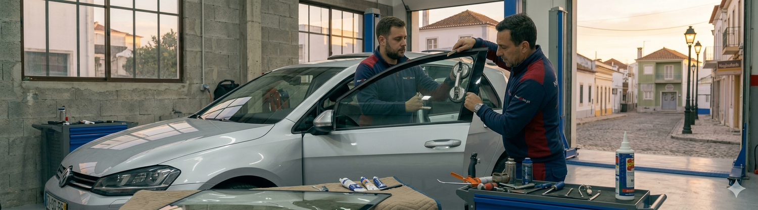 Substituição de vidros com qualidade profissional